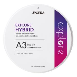 Explore Hybrid Full Arch zirconia disc for full arch restorations